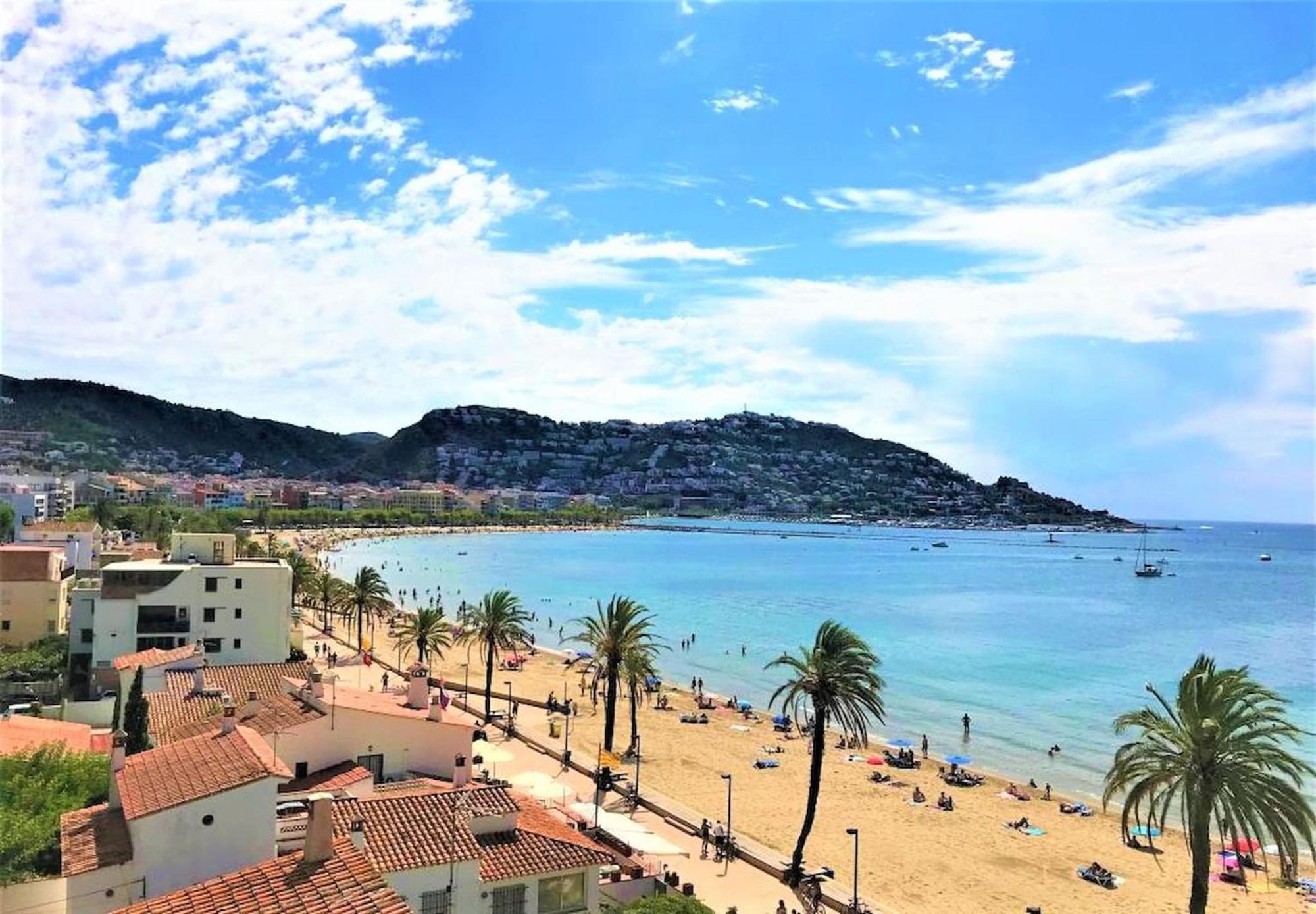 Apartamento En Roses A 2 Min De La Playa Con Vistas Al Mar Av-18 Χιρόνα Εξωτερικό φωτογραφία