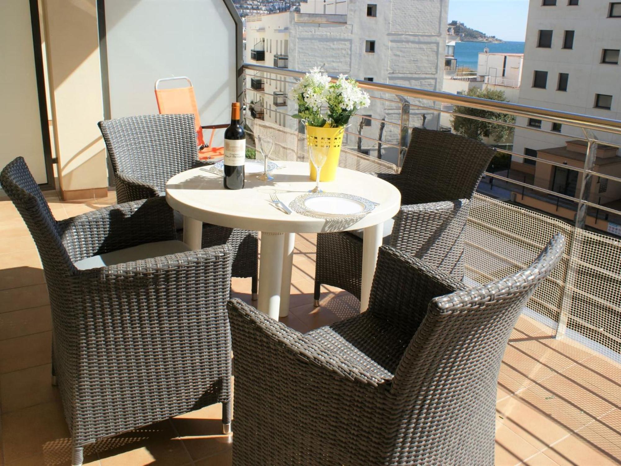 Apartamento En Roses A 2 Min De La Playa Con Vistas Al Mar Av-18 Χιρόνα Εξωτερικό φωτογραφία